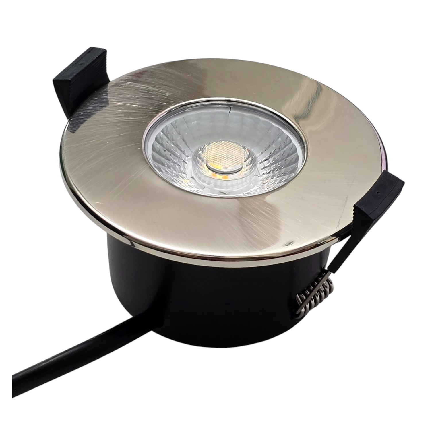Luxna Lighting LXLEDDL5-7.5WCCT4 LED Einbaustrahler 230 V dimmbar | Leistung 5 W / 7.5 W einstellbar | 2700–6000 K CCT | LED Downlight| 3 Designringe Weiß / Chrom / Schwarz | 500–700 lm | 5 Jahre Herstellergarantie